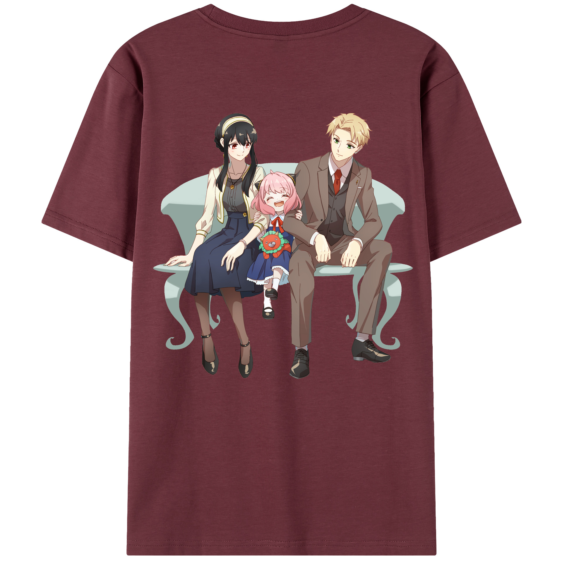 （画像用） SPY×FAMILY间谍家家酒 綿100％半袖Tシャツ（背面プリント）